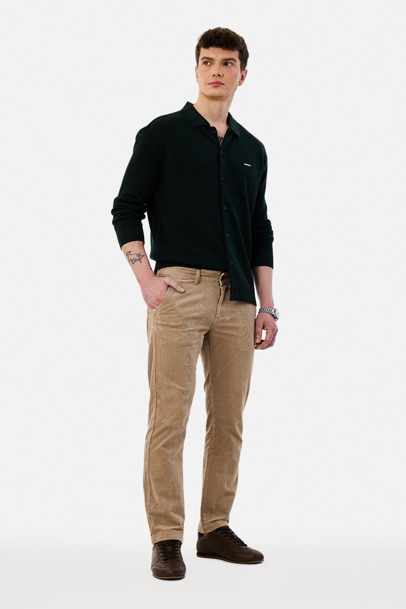 SNITCH Textured Stretch Corduroy Chinos - Image 3